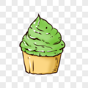 绿色抹茶蛋糕图片