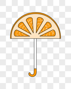 橙子伞图片