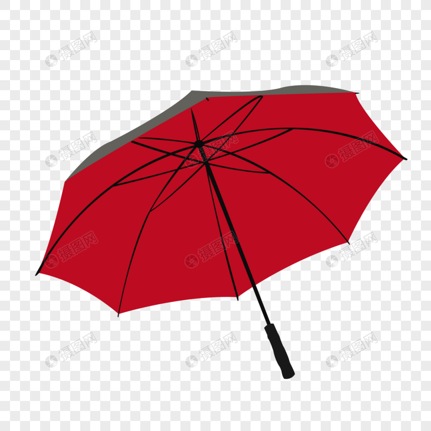 红伞元素素材下载 正版素材 摄图网