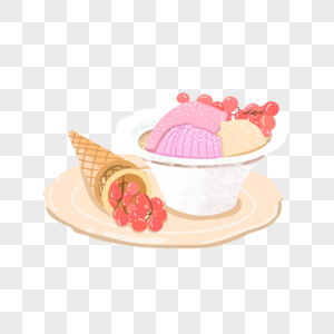 冰淇淋球彩色冰淇淋球高清图片