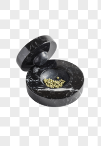 黑色大理石 胡椒研磨器图片
