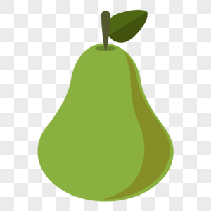 青色梨子pear吃梨高清图片