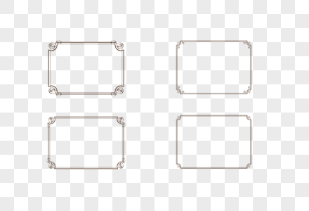 线框欧式线框高清图片