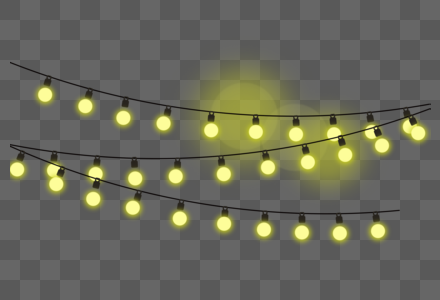 黄色灯条漂浮效果黄色灯高清图片