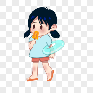 吃雪糕的姜图片