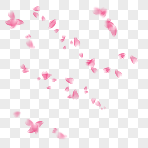 粉色花瓣飘浮图片