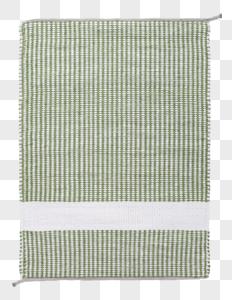 绿白格子毛巾图片
