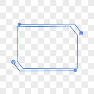 大气科技蓝色发光边框高清图片