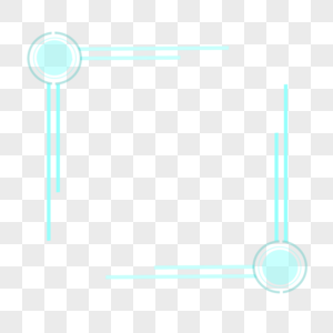 电商节科技风蓝色圆圈线条简约边框图片