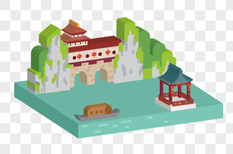 3D 河流场景图片