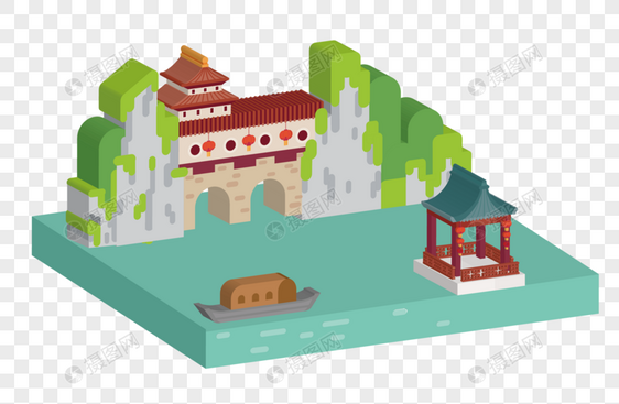 3D 河流场景图片