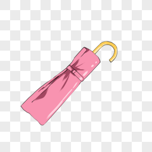 浅粉色雨伞图片