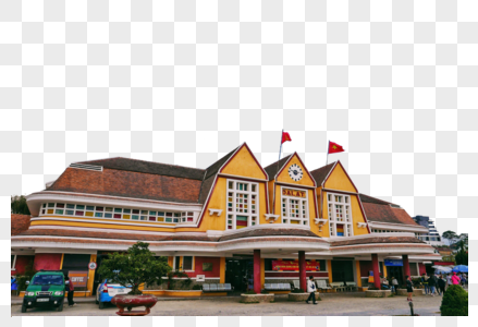 越南法式建筑大叻火车站图片