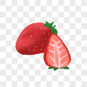 夏日甜美草莓水果红色图片