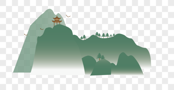 矢量山水图片素材
