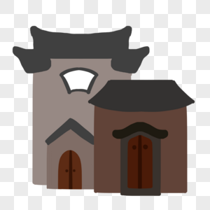 房顶瓦片元素素材