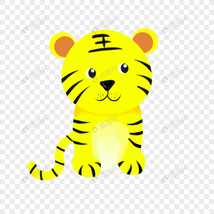 12生肖卡通虎元素素材下载 正版素材 摄图网