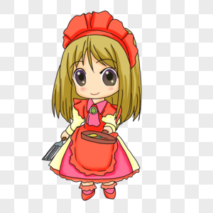 小厨娘图片素材
