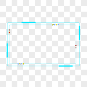科技边框科技炫彩框高清图片