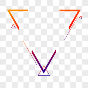 科技三角框渐变框三角蛤高清图片