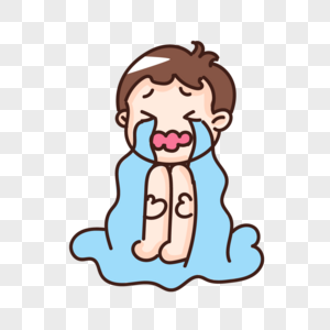 委屈的男孩图片