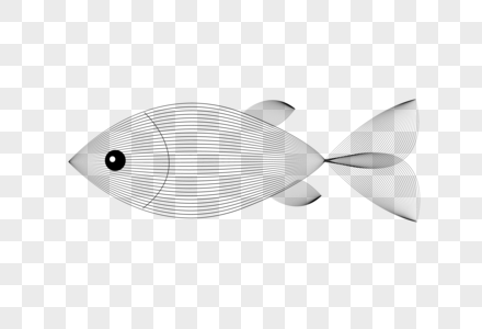 科技感线条鱼图片