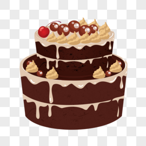 情人节巧克力蛋糕装饰素材图案图片