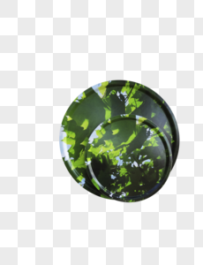森林花纹盘子图片