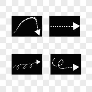 创意手绘插图箭头素材