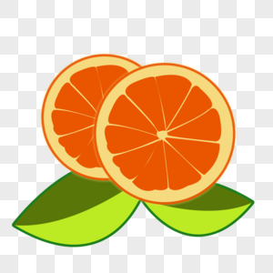 俩个半个橙子图片