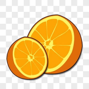 一对橙子图片