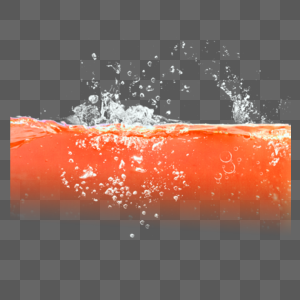 橙色水元素图片