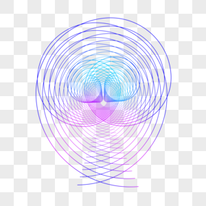 科技霓虹光圈图片