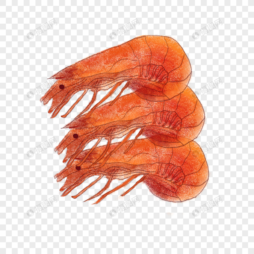 美味的大虾图片