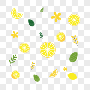 柠檬装饰元素图片