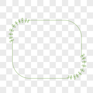 手绘小草简约边框图片
