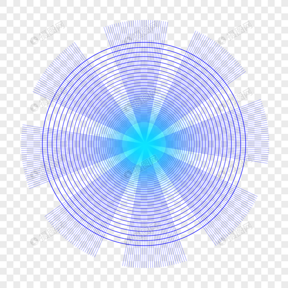 科技霓虹光圈图片