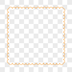 简约波浪形状边框图片素材