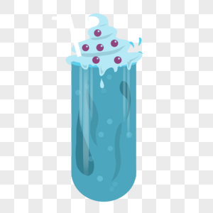 夏天蓝莓冰沙饮料图片