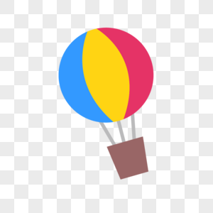矢量彩色热气球图片