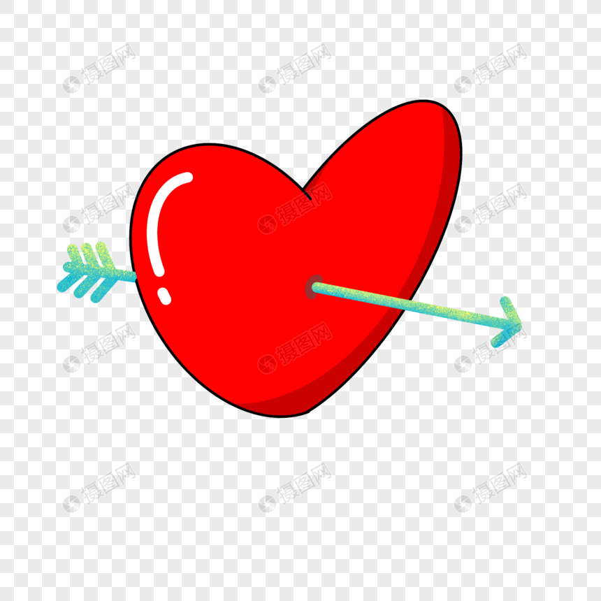 比丘特之箭射中的心