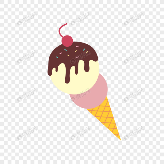 矢量可爱卡通冰淇淋图片