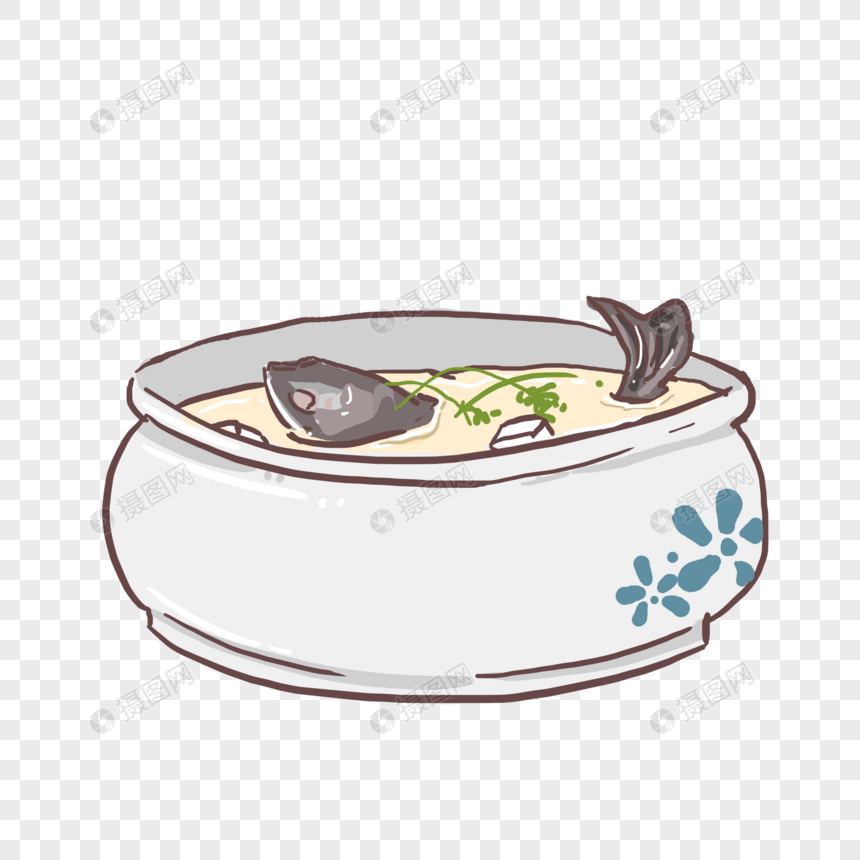 豆腐鱼汤食物美食食品美味卡通图片