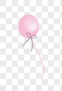 粉色气球蝴蝶漂浮素材高清图片