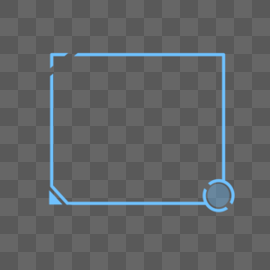 电商节科技风简约蓝色圆圈线条边框图片