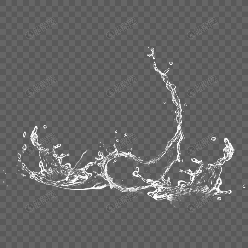 水花素材元素素材下载 正版素材 摄图网
