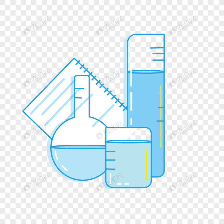科技风化学烧杯图片