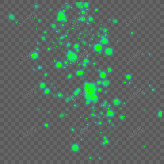 绿色光效图片