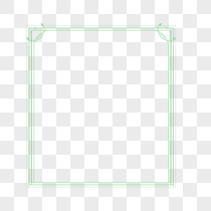 绿色通用边框高清图片