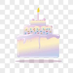 生日派对蛋糕矢量图图片